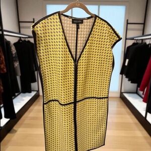 Escada Leather Printed Vest